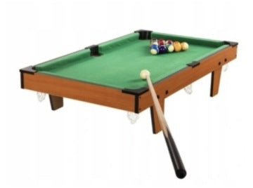 Set de mini mesa de billar pool con bolas y accesorios