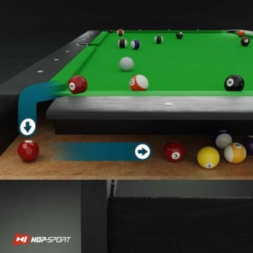 Set completo de mesa de billar pool 8 ft con tacos y bolas